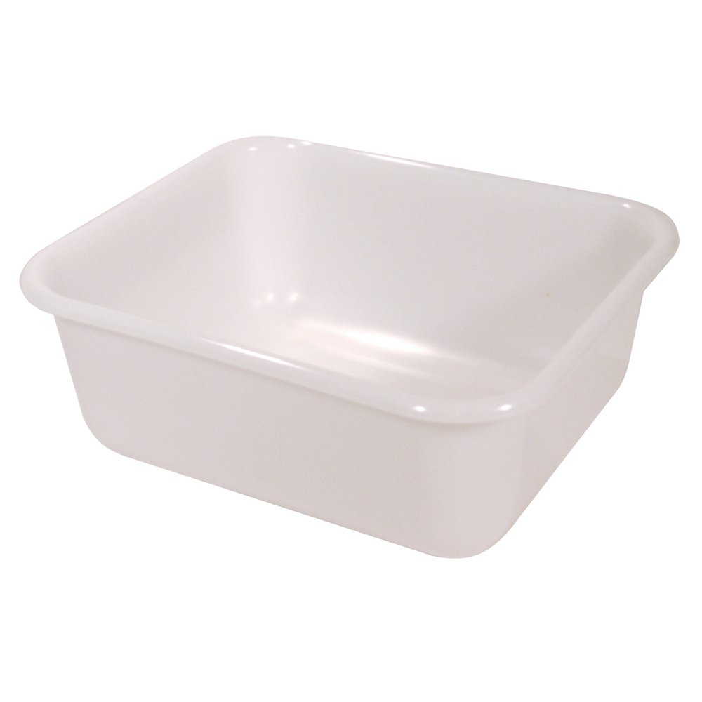 Construido para durar, hecho de plástico de calidad comercial sin BPA con asas reforzadas, parte inferior y bordes reforzados para durable resistencia. Esquinas redondeadas para una fácil limpieza y maniobrabilidad. Ideal para restaurantes, bares, hoteles, dishwashing, busing, etc. Seguro para lavavajillas comerciales. 14 pulgadas de largo por 12 pulgadas de ancho por 5 1/2 pulgadas de profundidad 11-quart Capacidad. Fabricado en EE.